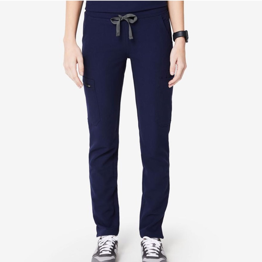 Figs Navy Skinny Scrub pants